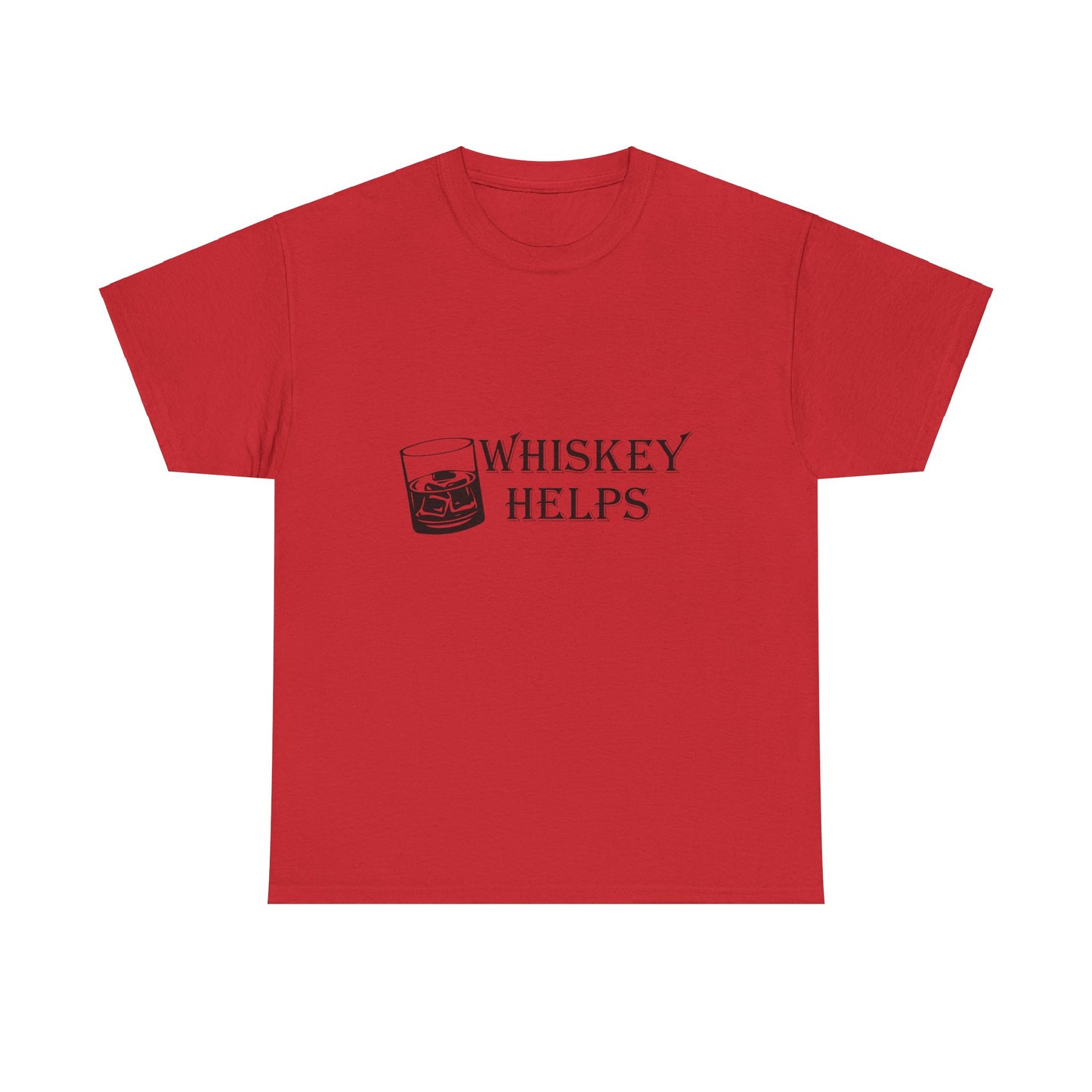 Whiskey Helps Heavy Cotton Tee