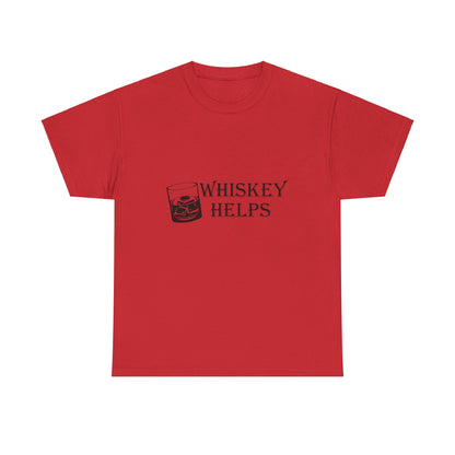 Whiskey Helps Heavy Cotton Tee