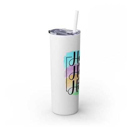 Hustle - Skinny Tumbler with Straw, 20oz