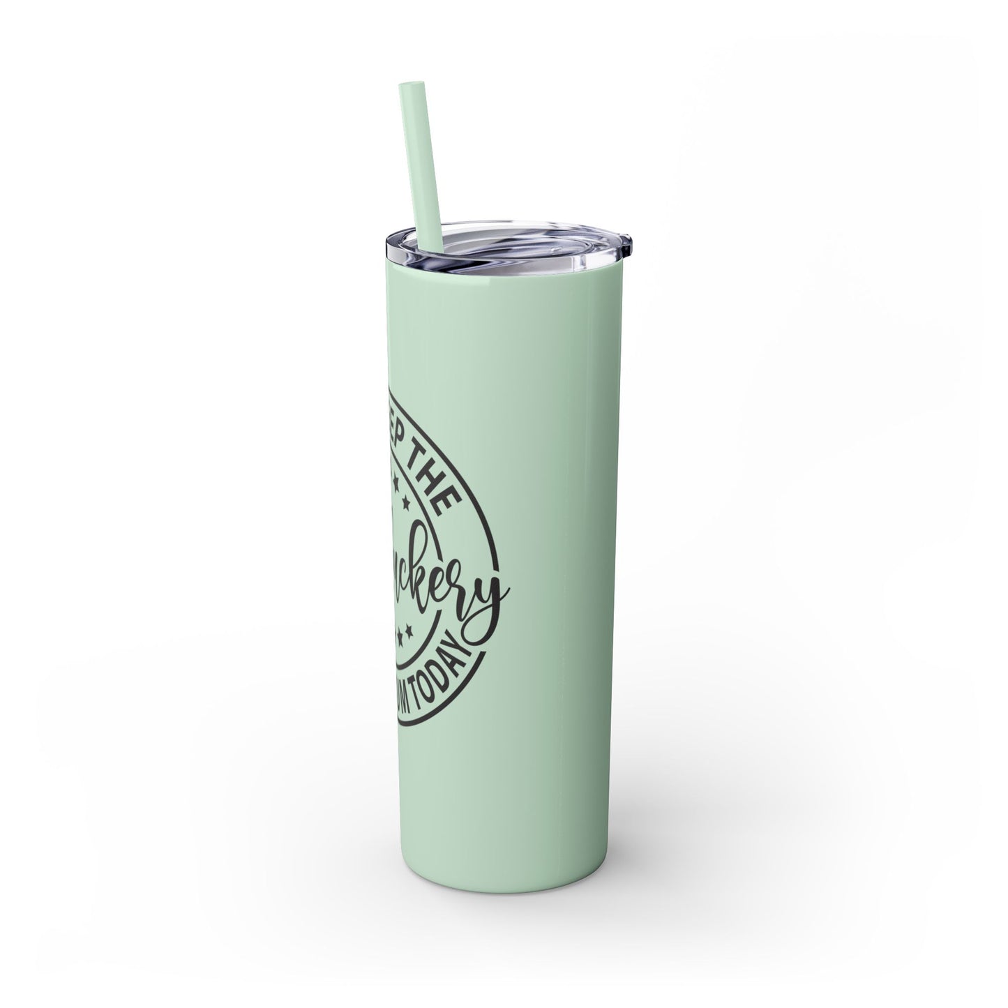 Dumbfuckery - Skinny Tumbler with Straw, 20oz