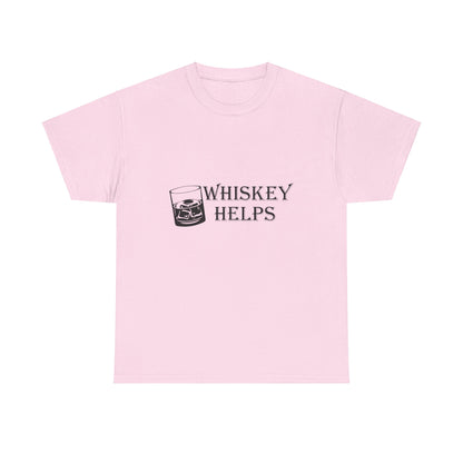 Whiskey Helps Heavy Cotton Tee