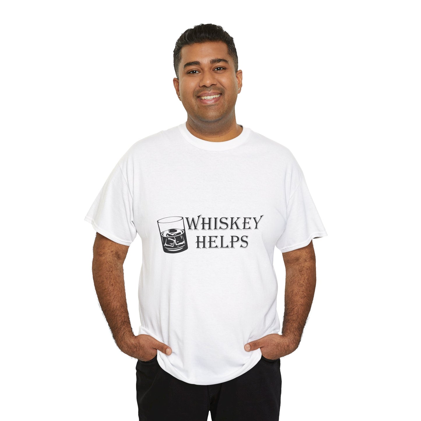 Whiskey Helps Heavy Cotton Tee