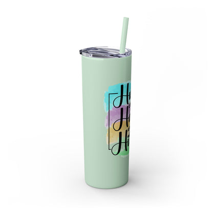 Hustle - Skinny Tumbler with Straw, 20oz