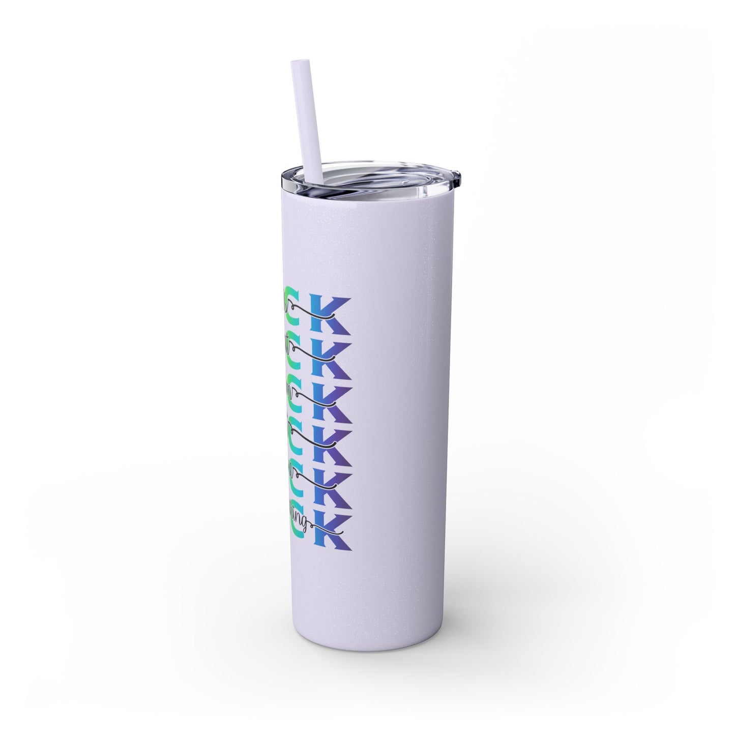 F that - Skinny Tumbler with Straw, 20oz