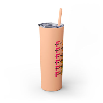 F that - Skinny Tumbler with Straw, 20oz