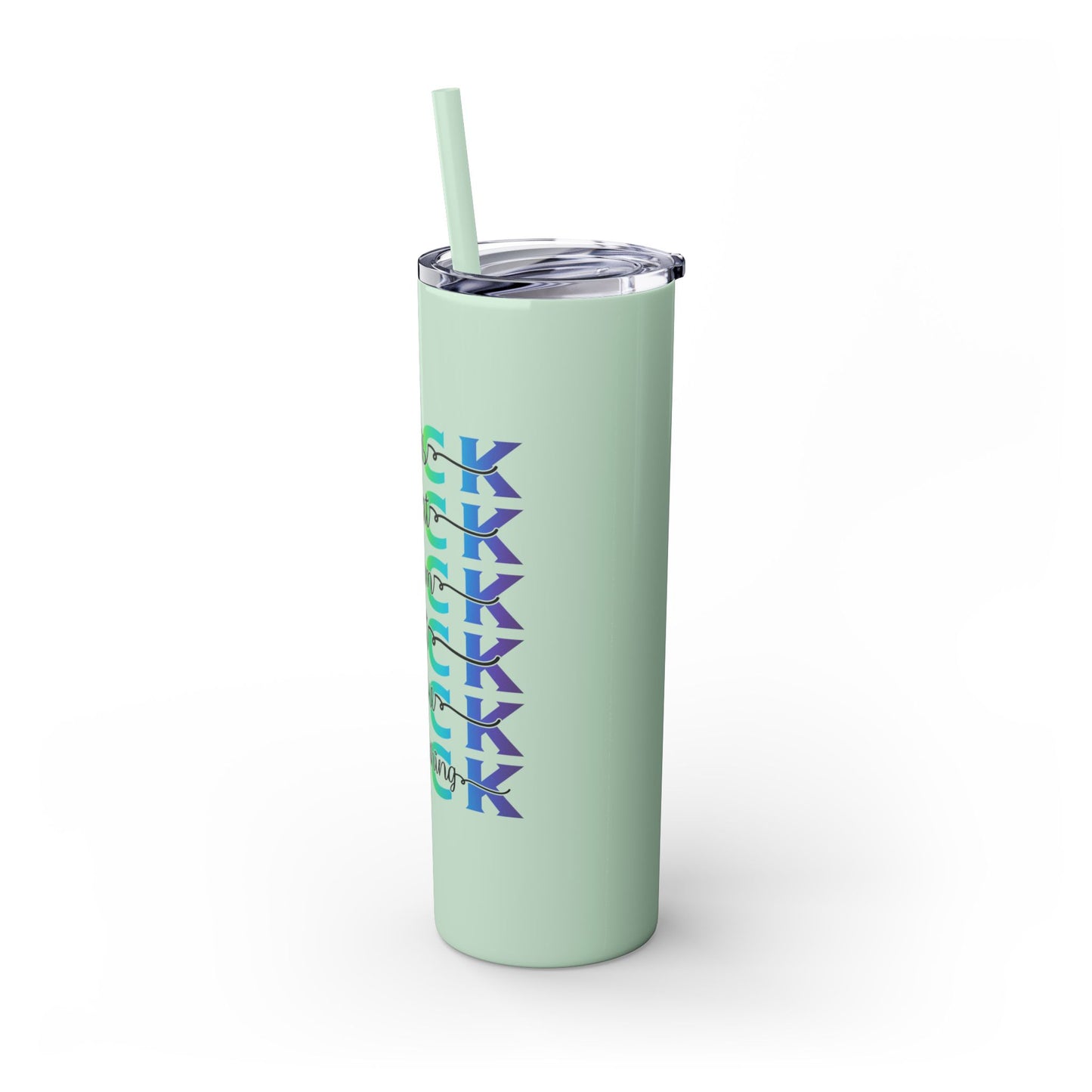 F that - Skinny Tumbler with Straw, 20oz