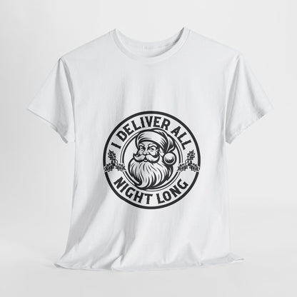 Santa Delivers Heavy Cotton Tee