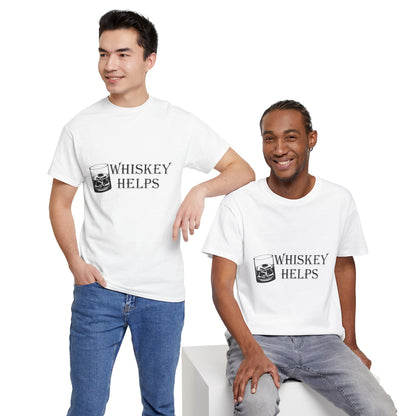 Whiskey Helps Heavy Cotton Tee