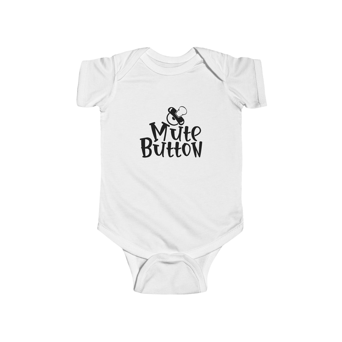 Mute Button - Infant Jersey Bodysuit