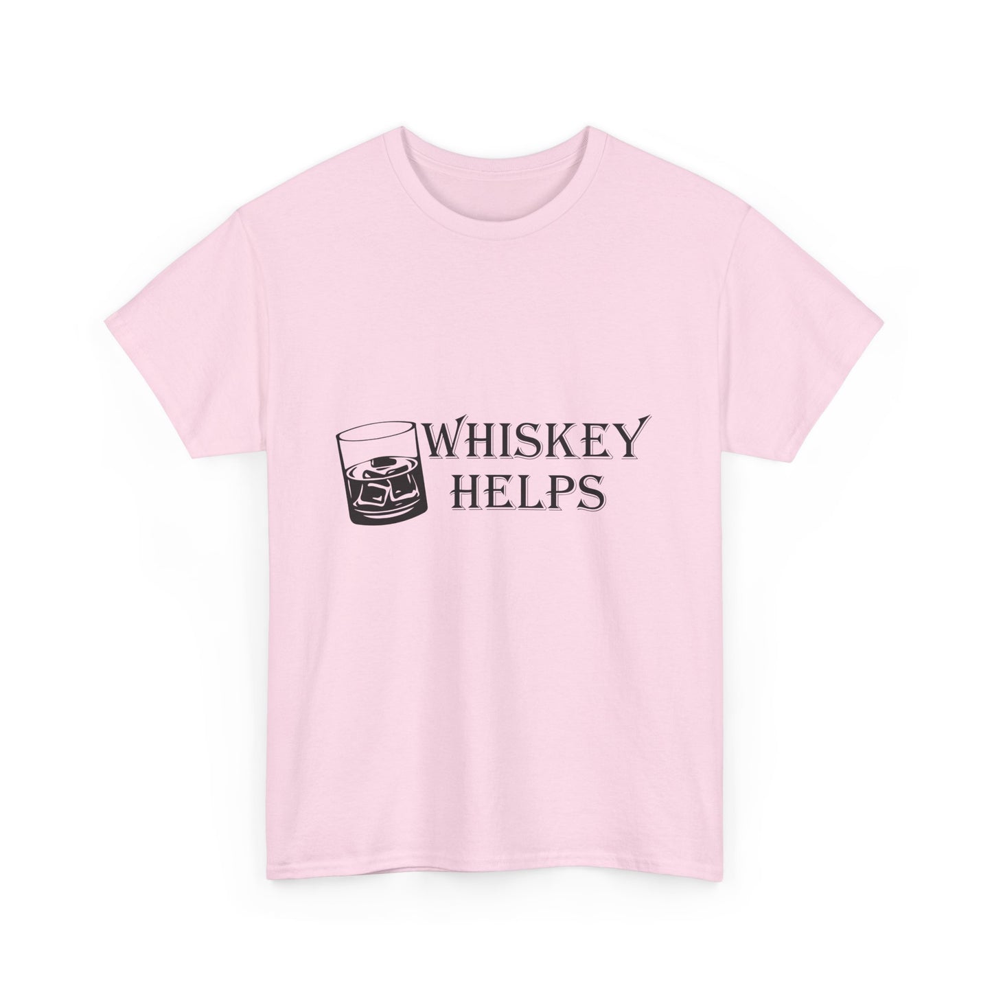 Whiskey Helps Heavy Cotton Tee