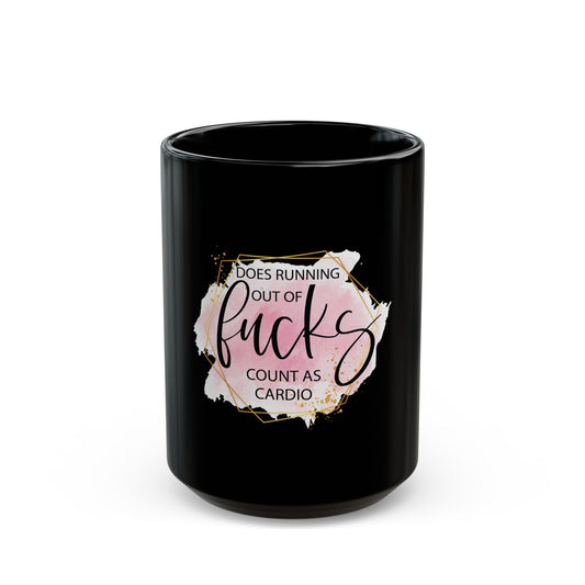 Running out of - Black Mug 15oz