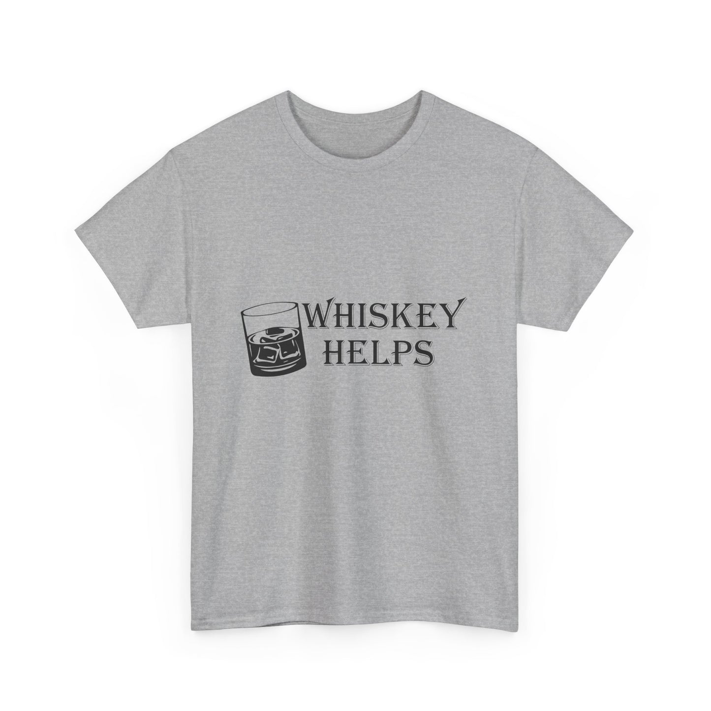 Whiskey Helps Heavy Cotton Tee