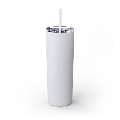 Dumbfuckery - Skinny Tumbler with Straw, 20oz