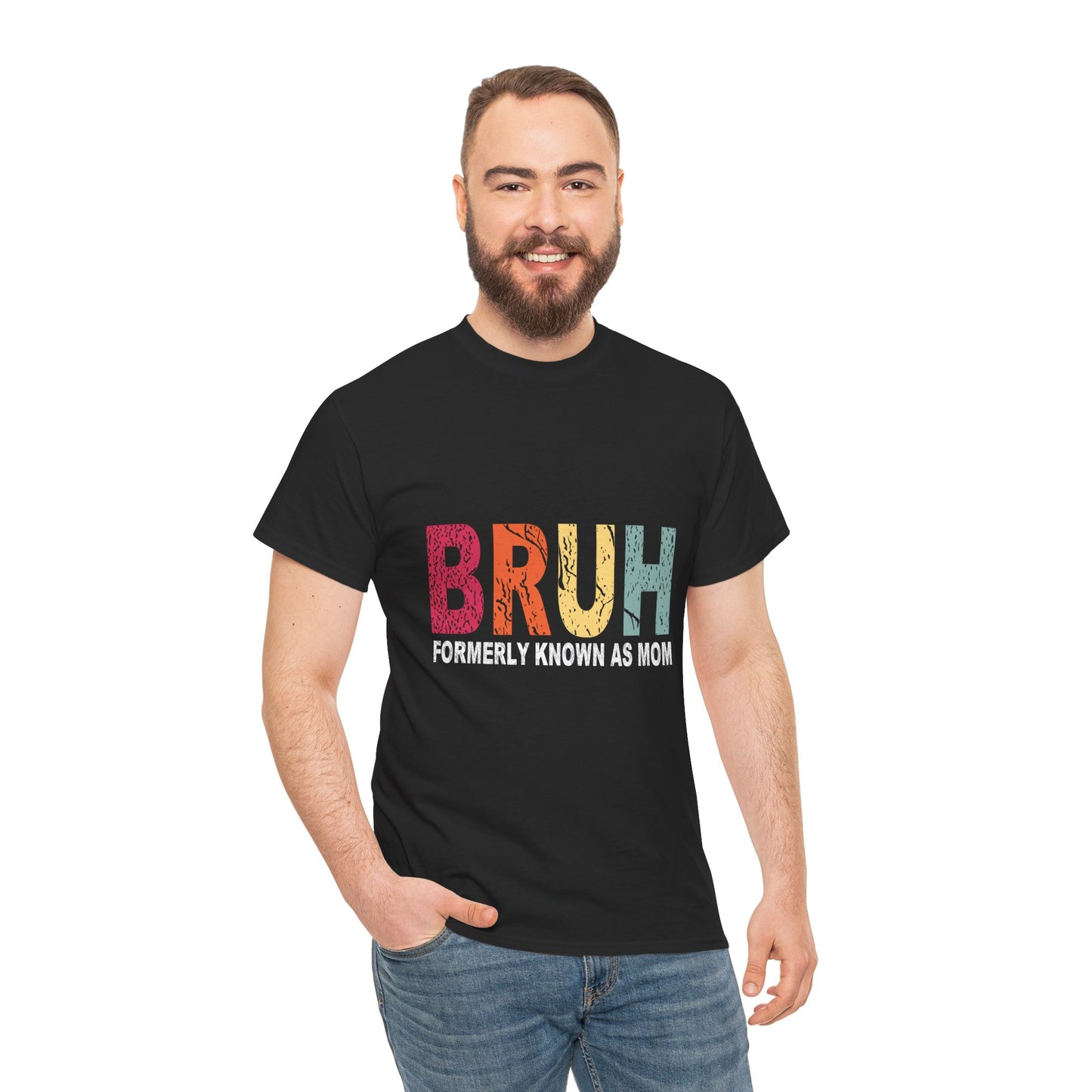 Bruh Formerly Known As Dad Heavy Cotton Tee