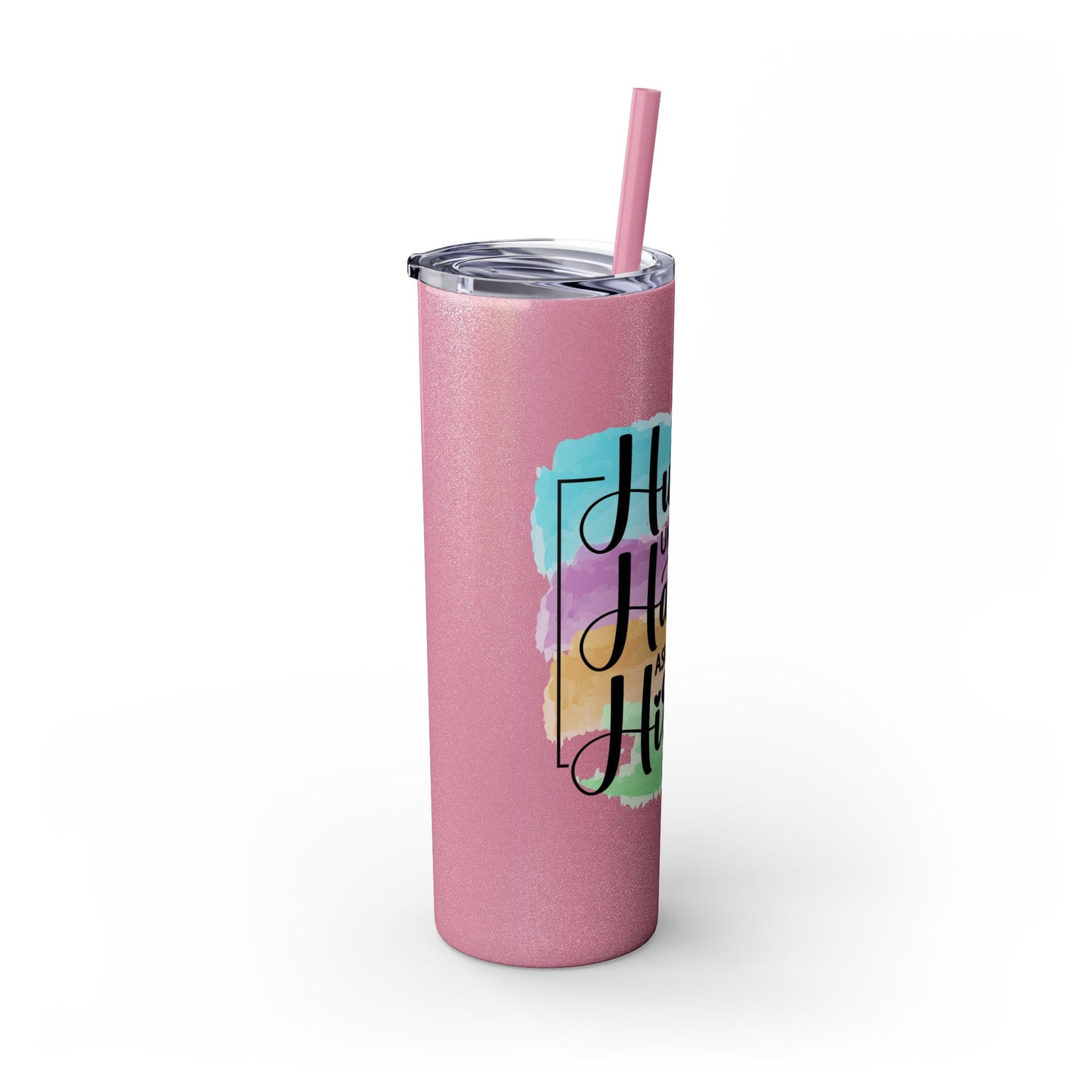 Hustle - Skinny Tumbler with Straw, 20oz