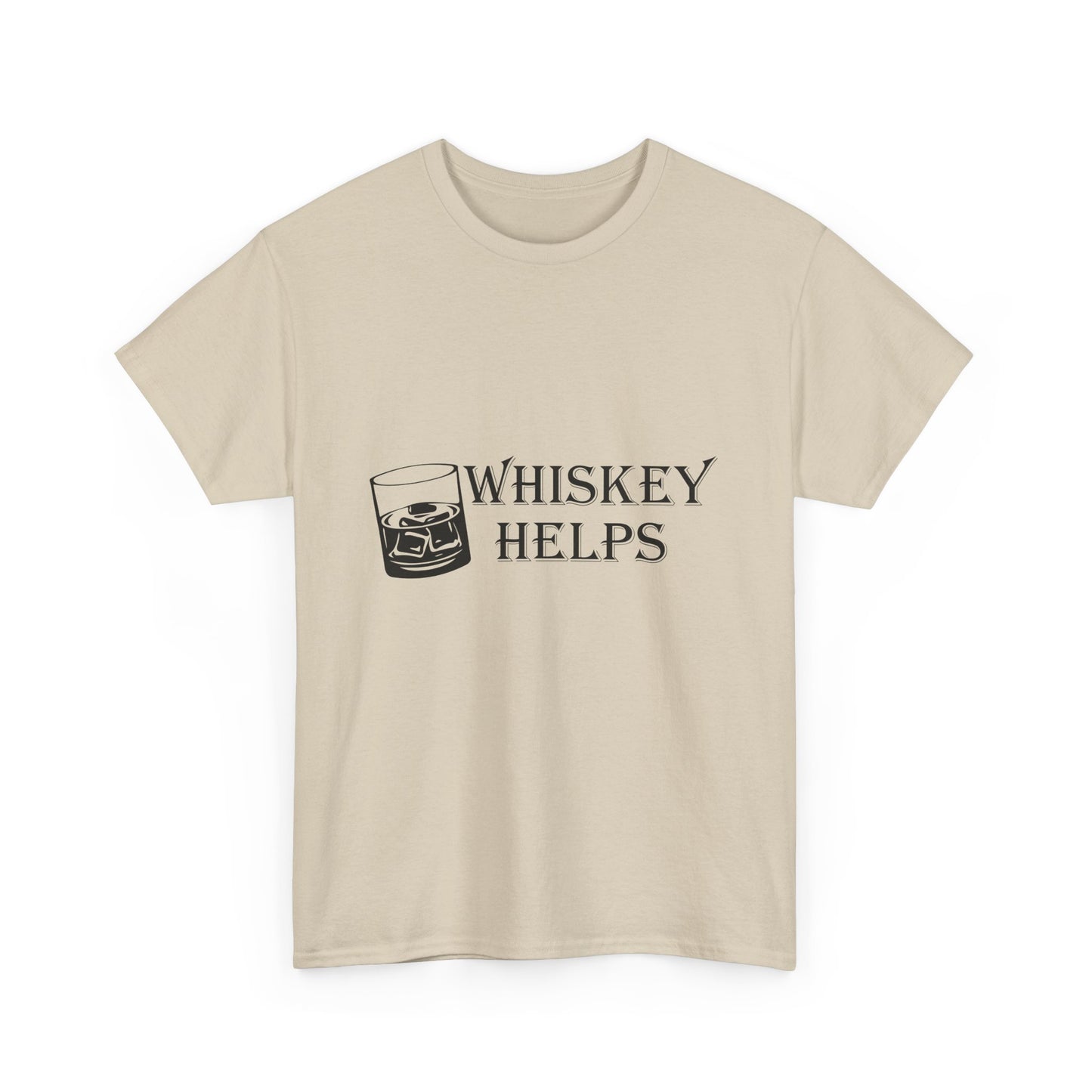 Whiskey Helps Heavy Cotton Tee